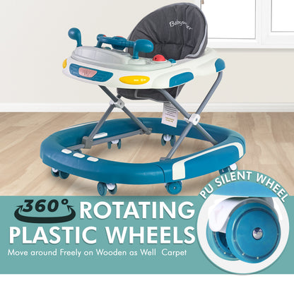 Baby Walker & Rocker Bouncer with Music Activity Tray