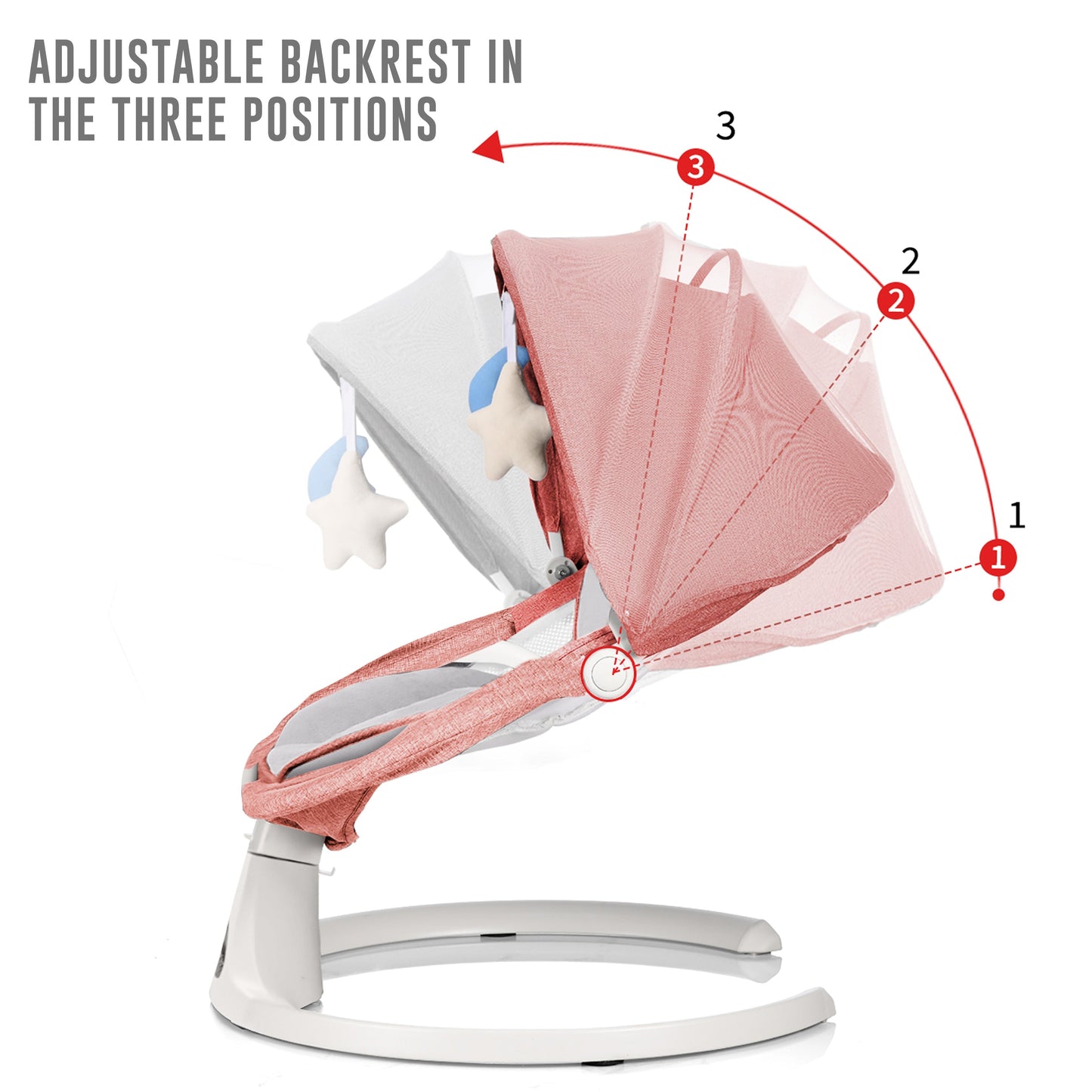 Electric Baby Swing with Bluetooth, Music, Remote – Infant Cradle