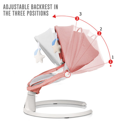 Electric Baby Swing with Bluetooth, Music, Remote – Infant Cradle