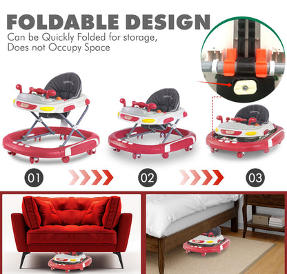 Baby Walker & Rocker Bouncer with Music Activity Tray
