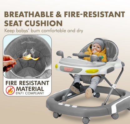 Baby Walker & Rocker Bouncer with Music Activity Tray