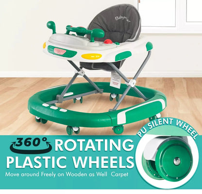 Baby Walker & Rocker Bouncer with Music Activity Tray